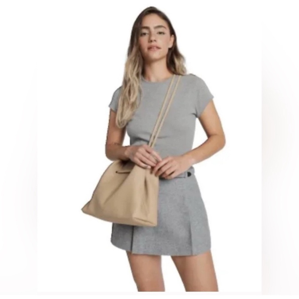 👜 8 Other Reasons * Vegan “leather” Slouchy Bucket Bag • NEUTRAL